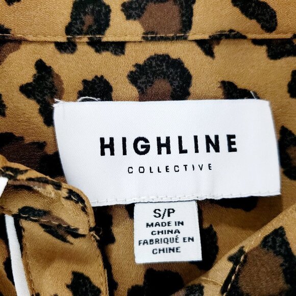 HIGHLINE Collective Leopard Cheetah Print Blouse - Picture 8 of 9